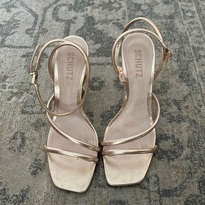 Schutz Gold Heels